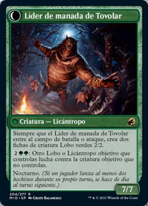 Tovolar's Huntmaster // Tovolar's Packleader - Verso
