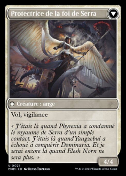 Invasion of Dominaria // Serra Faithkeeper - Verso