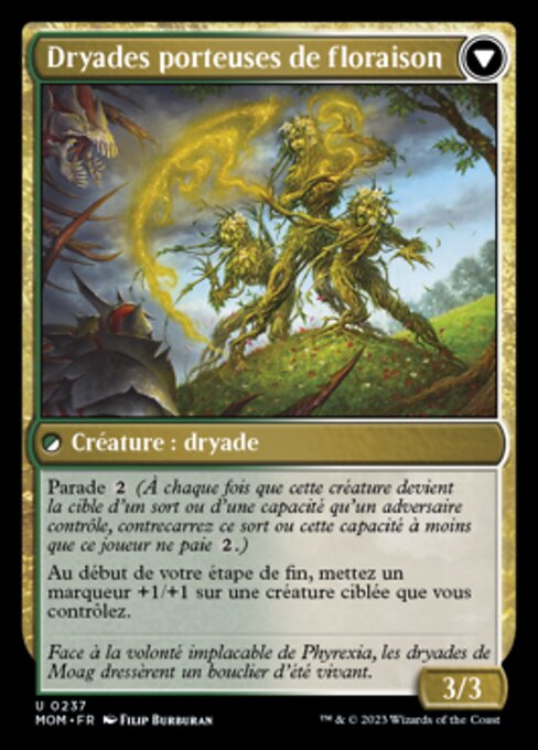 Invasion of Moag // Bloomwielder Dryads - Verso