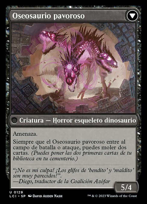 Visage of Dread // Dread Osseosaur - Verso