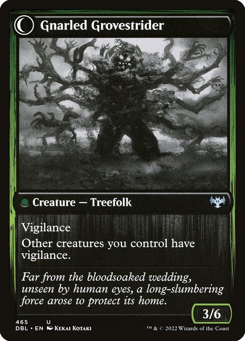 Dormant Grove // Gnarled Grovestrider - Verso