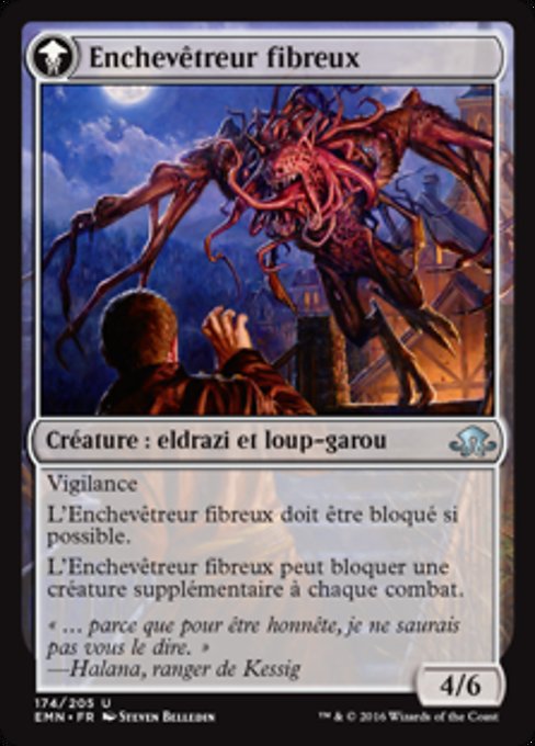 Tangleclaw Werewolf // Fibrous Entangler - Verso