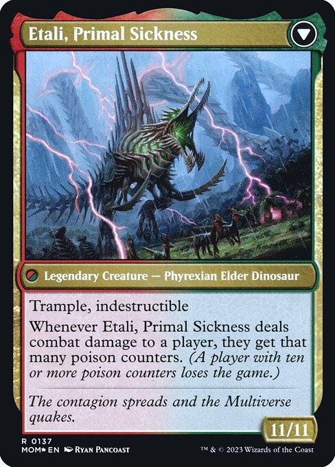 Etali, Primal Conqueror // Etali, Primal Sickness - Verso