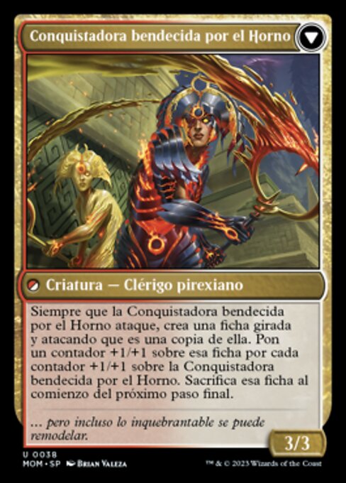 Sun-Blessed Guardian // Furnace-Blessed Conqueror - Verso