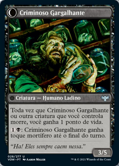 Panicked Bystander // Cackling Culprit - Verso