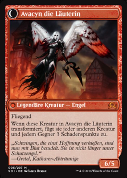 Archangel Avacyn // Avacyn, the Purifier - Verso