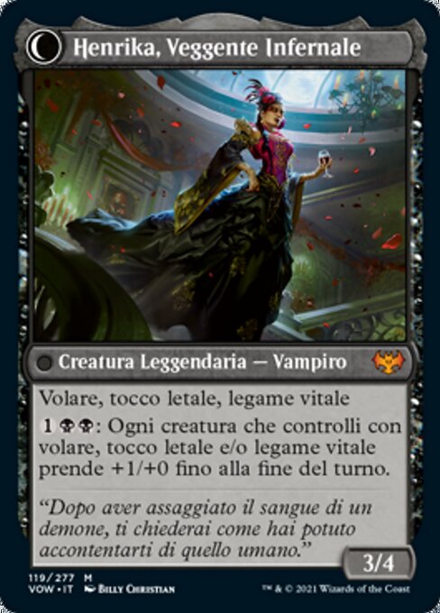 Henrika Domnathi // Henrika, Infernal Seer - Verso