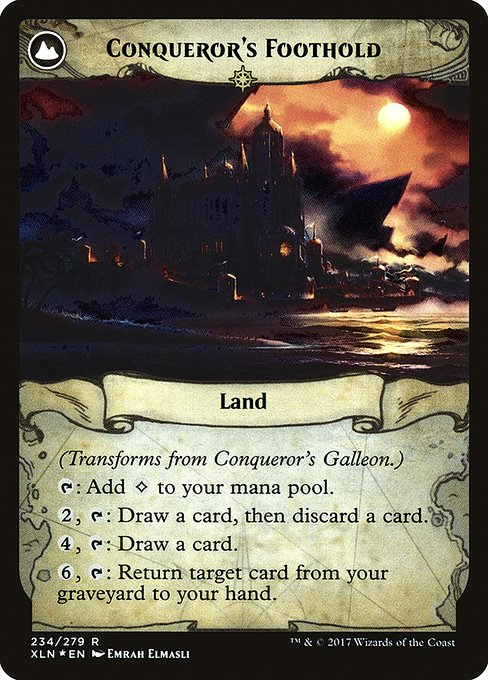Conqueror's Galleon // Conqueror's Foothold - Verso