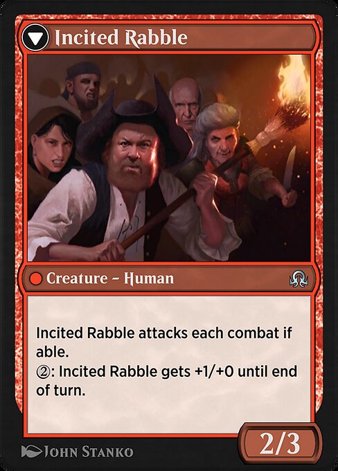 Town Gossipmonger // Incited Rabble - Verso