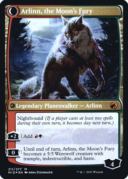 Arlinn, the Pack's Hope // Arlinn, the Moon's Fury - Verso