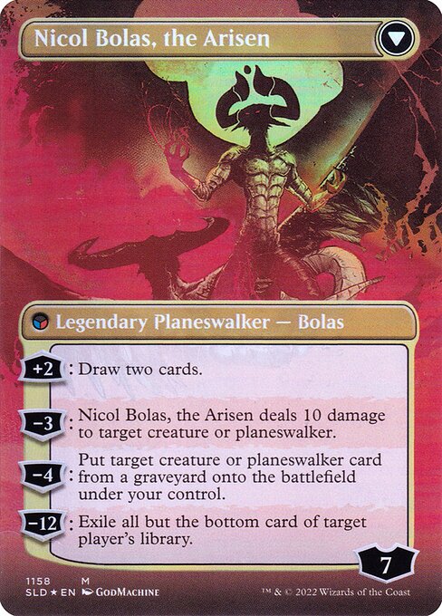 Nicol Bolas, the Ravager // Nicol Bolas, the Arisen - Verso