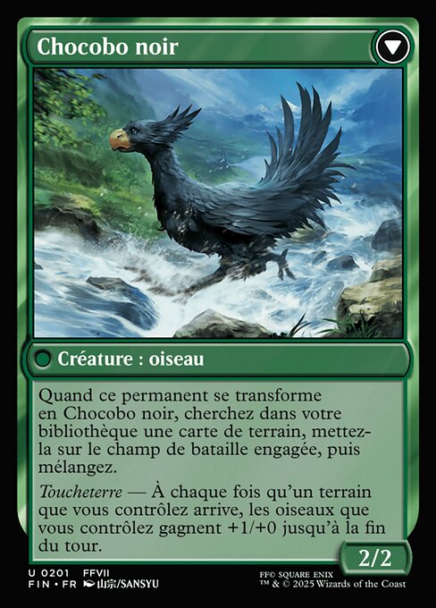 Sidequest: Raise a Chocobo // Black Chocobo - Verso