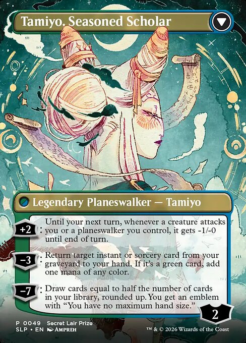 Tamiyo, Inquisitive Student // Tamiyo, Seasoned Scholar - Verso