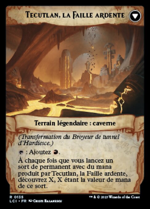 Brass's Tunnel-Grinder // Tecutlan, the Searing Rift - Verso