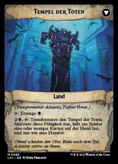 Aclazotz, Deepest Betrayal // Temple of the Dead - Verso