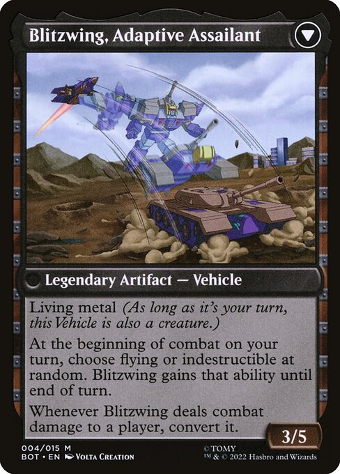 Blitzwing, Cruel Tormentor // Blitzwing, Adaptive Assailant - Verso