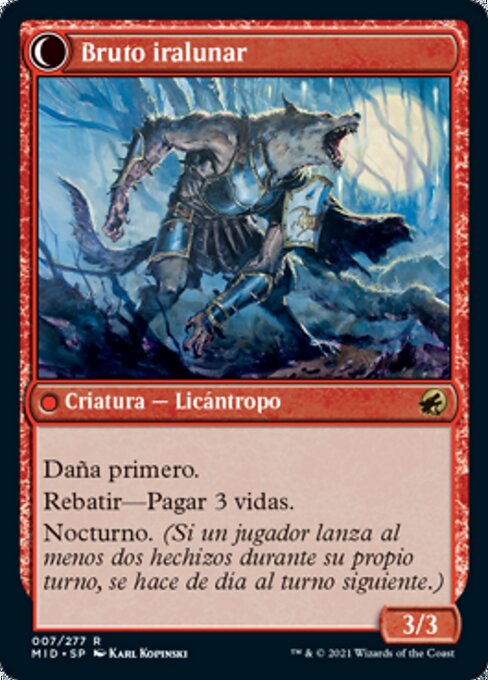 Brutal Cathar // Moonrage Brute - Verso