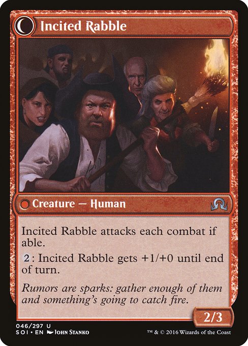 Town Gossipmonger // Incited Rabble - Verso