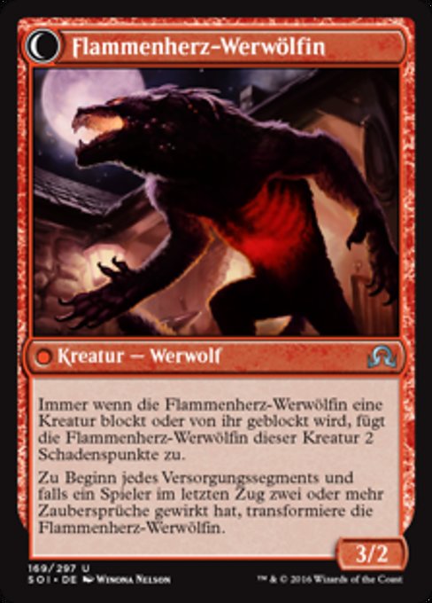 Kessig Forgemaster // Flameheart Werewolf - Verso
