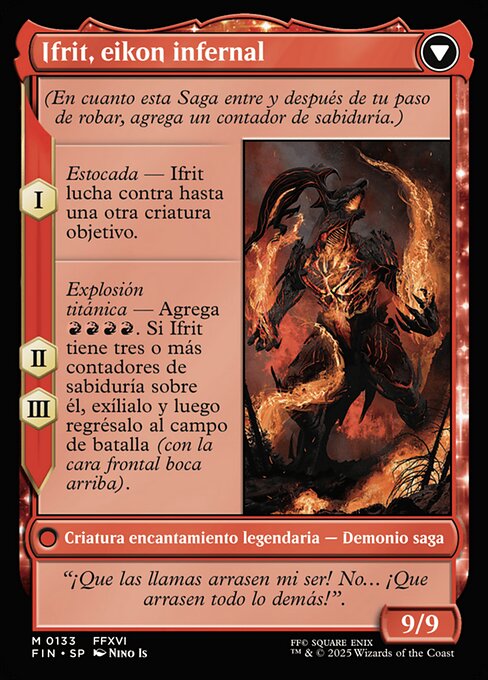 Clive, Ifrit's Dominant // Ifrit, Warden of Inferno - Verso