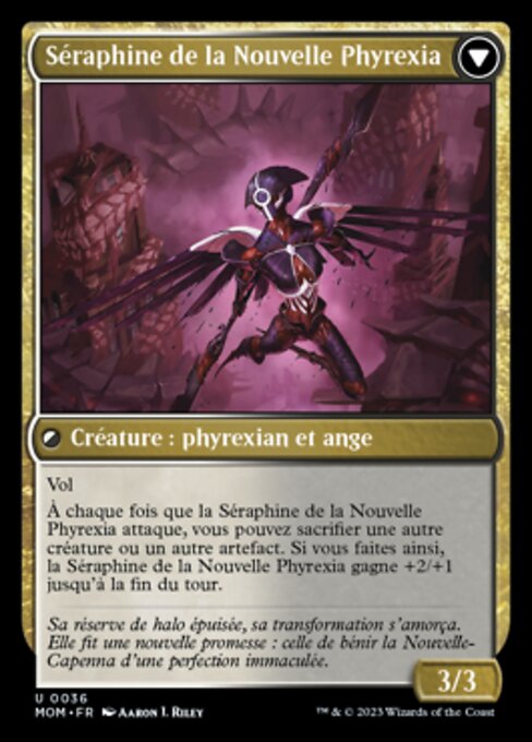 Seraph of New Capenna // Seraph of New Phyrexia - Verso