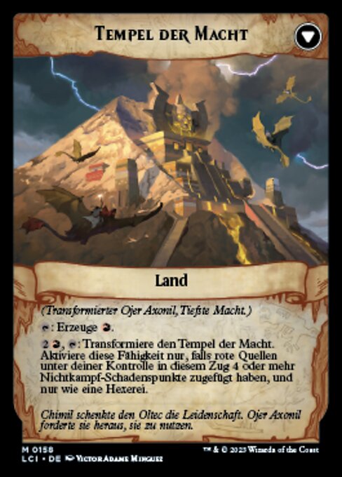 Ojer Axonil, Deepest Might // Temple of Power - Verso