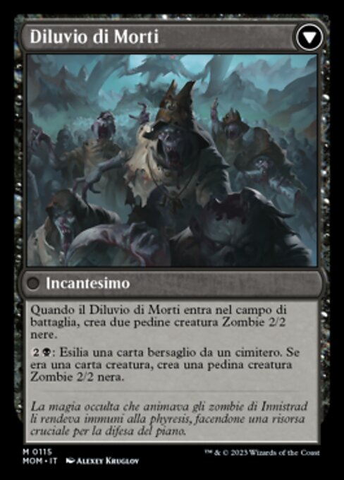 Invasion of Innistrad // Deluge of the Dead - Verso