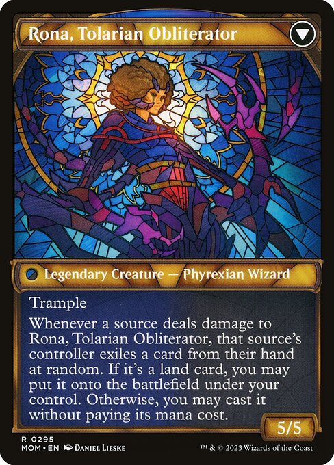 Rona, Herald of Invasion // Rona, Tolarian Obliterator - Verso