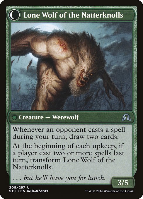 Hermit of the Natterknolls // Lone Wolf of the Natterknolls - Verso
