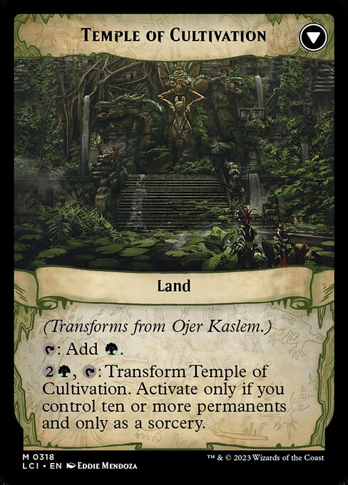 Ojer Kaslem, Deepest Growth // Temple of Cultivation - Verso