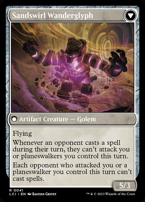 Unstable Glyphbridge // Sandswirl Wanderglyph - Verso