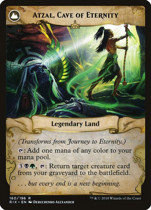Journey to Eternity // Atzal, Cave of Eternity - Verso