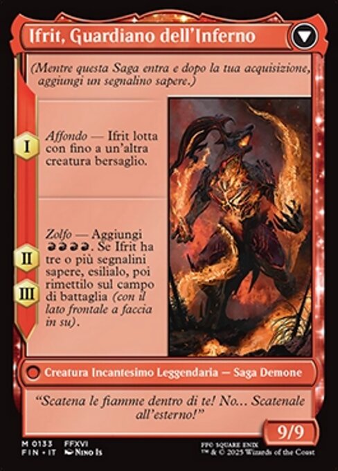 Clive, Ifrit's Dominant // Ifrit, Warden of Inferno - Verso