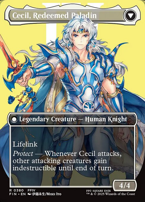 Cecil, Dark Knight // Cecil, Redeemed Paladin - Verso