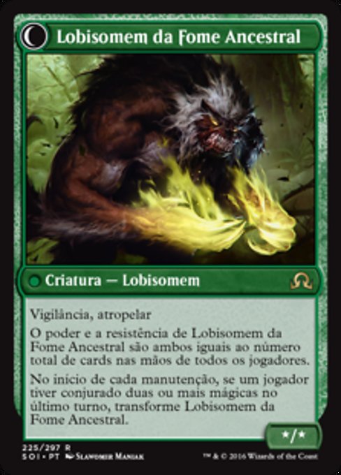 Sage of Ancient Lore // Werewolf of Ancient Hunger - Verso