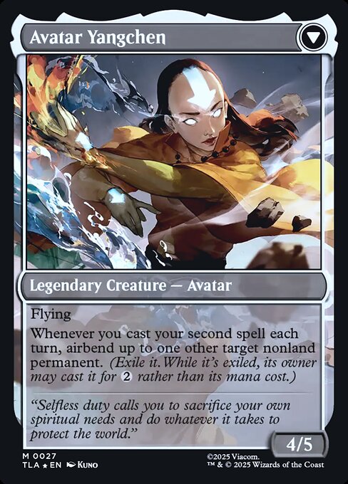 The Legend of Yangchen // Avatar Yangchen - Verso