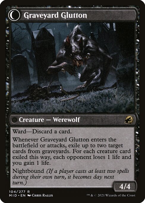 Graveyard Trespasser // Graveyard Glutton - Verso
