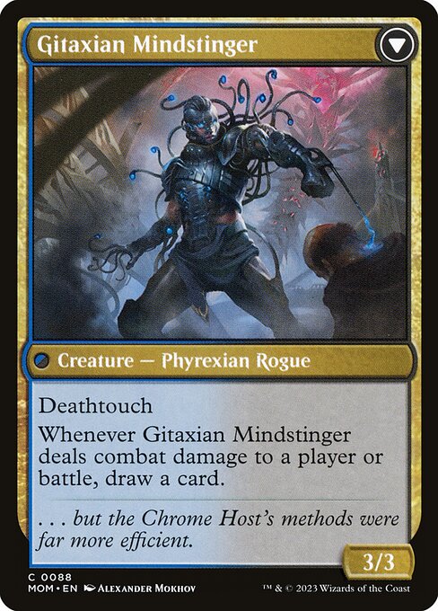 Aetherblade Agent // Gitaxian Mindstinger - Verso