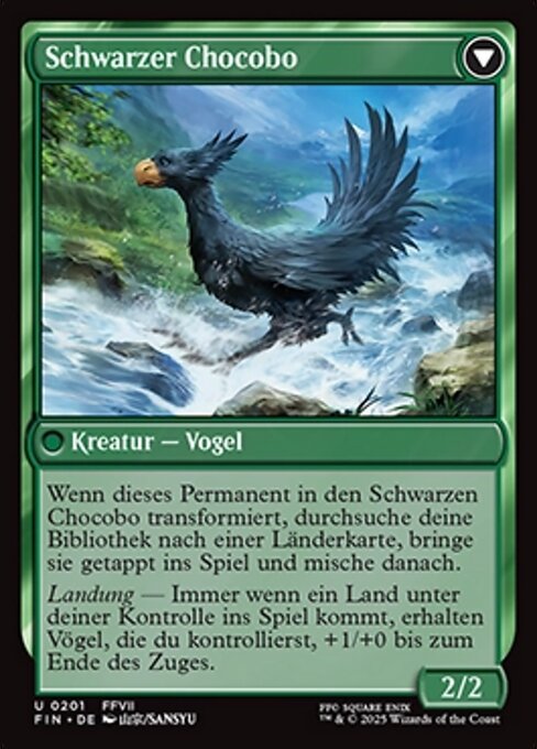 Sidequest: Raise a Chocobo // Black Chocobo - Verso