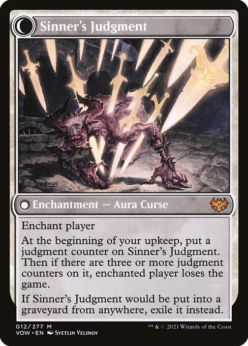 Faithbound Judge // Sinner's Judgment - Verso
