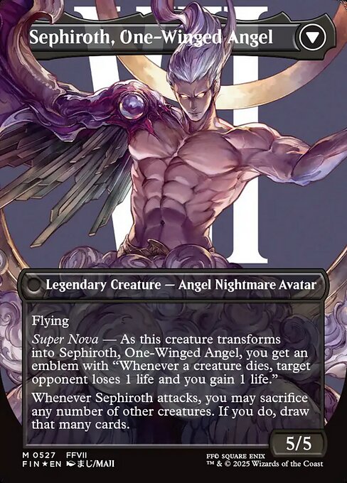 Sephiroth, Fabled SOLDIER // Sephiroth, One-Winged Angel - Verso