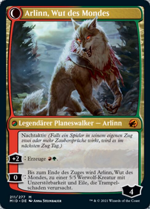 Arlinn, the Pack's Hope // Arlinn, the Moon's Fury - Verso