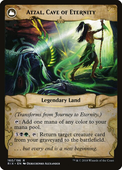 Journey to Eternity // Atzal, Cave of Eternity - Verso