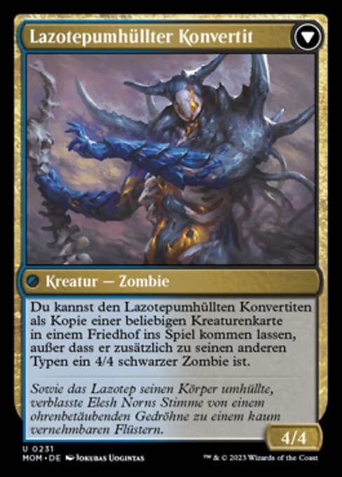 Invasion of Amonkhet // Lazotep Convert - Verso