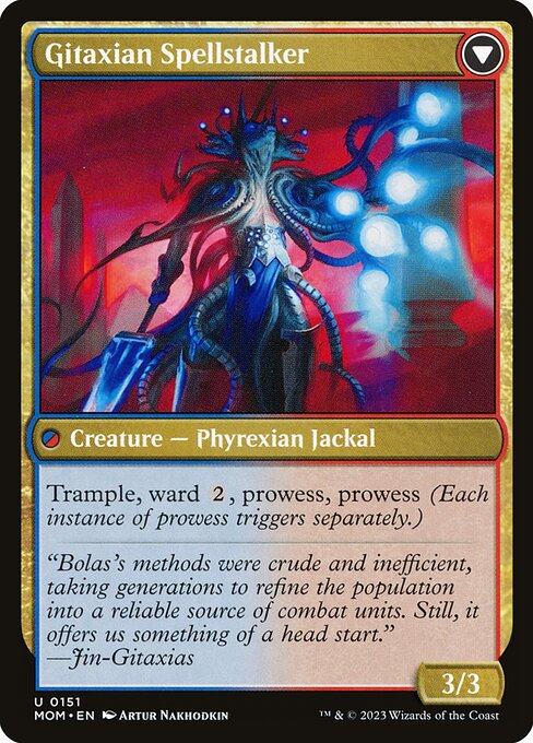 Khenra Spellspear // Gitaxian Spellstalker - Verso