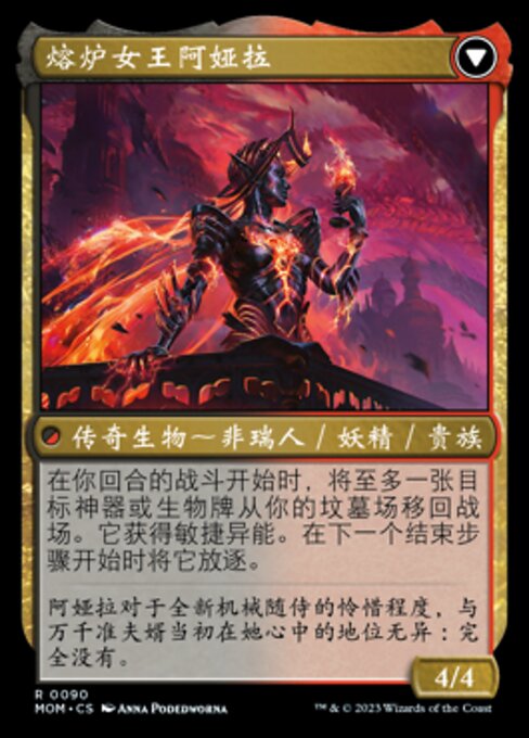 Ayara, Widow of the Realm // Ayara, Furnace Queen - Verso