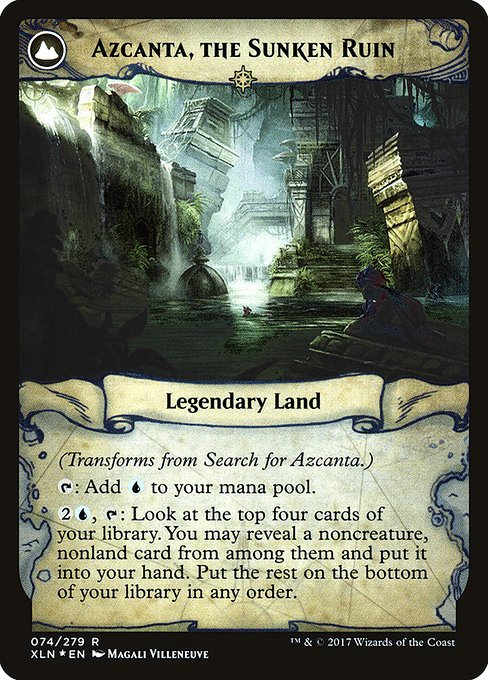 Search for Azcanta // Azcanta, the Sunken Ruin - Verso
