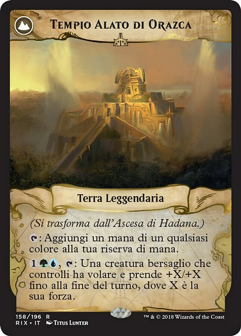 Hadana's Climb // Winged Temple of Orazca - Verso