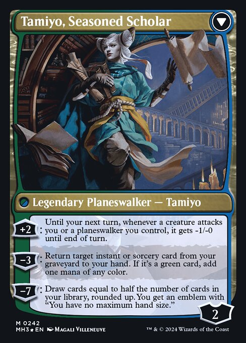 Tamiyo, Inquisitive Student // Tamiyo, Seasoned Scholar - Verso