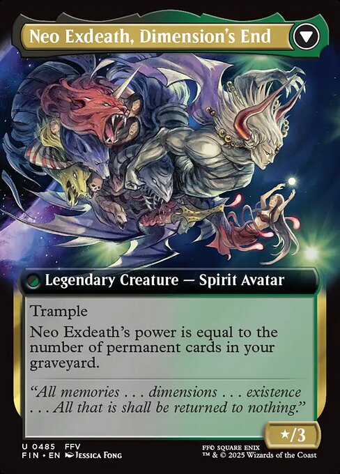 Exdeath, Void Warlock // Neo Exdeath, Dimension's End - Verso